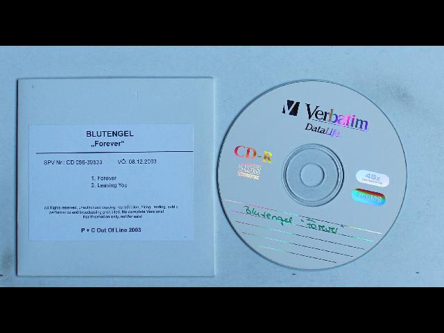 Blutengel Forever/Leaving You Adv Cardcover CDR Single 2003 Rare! Synth Darkwave