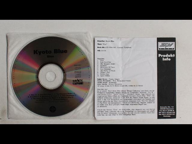 Kyoto Blue Dive GER Adv CD 1994 + PR-Insert Indie Gothic