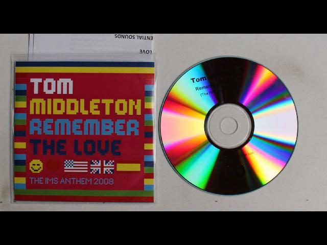 Tom Middleton Remember The Love (The IMS Anthem 2008) UK ADV CDR Single 2008