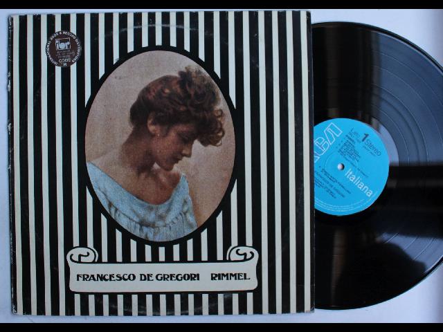 Francesco De Gregori Rimmel Italy LP 1975 Distr. Sticker US Export Folk Acoustic