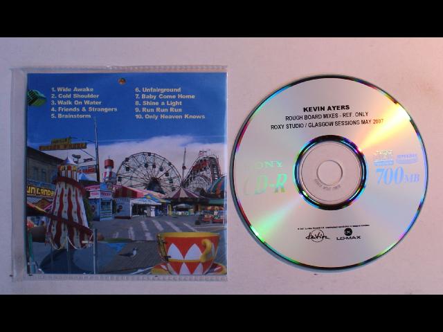 Kevin Ayers The Unfairground UK ADV CDR 2007 Diff. Running Order Rough Board Mix