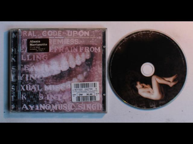Alanis Morissette Supposed Former Infatuation Junkie EU CD 1998 Hypesticker