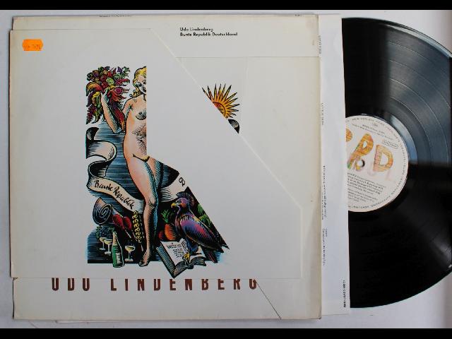 Udo Lindenberg Bunte Republik Deutschland EU LP 1989 + Innerbag Envelope Cover
