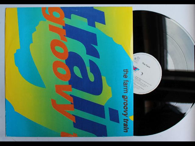 The Farm Groovy Train GER 12inch Vinyl Maxi 1990 3 Versions Indie Rock Acid Hous