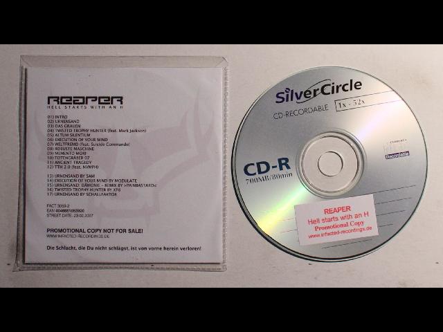 Reaper Hell Starts With An H GER Adv CDR 2007 Electro Industrial